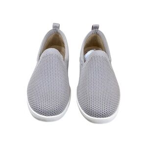 Abeo Sneakers Encore Knit Slip On Taupe Met (7) NIB